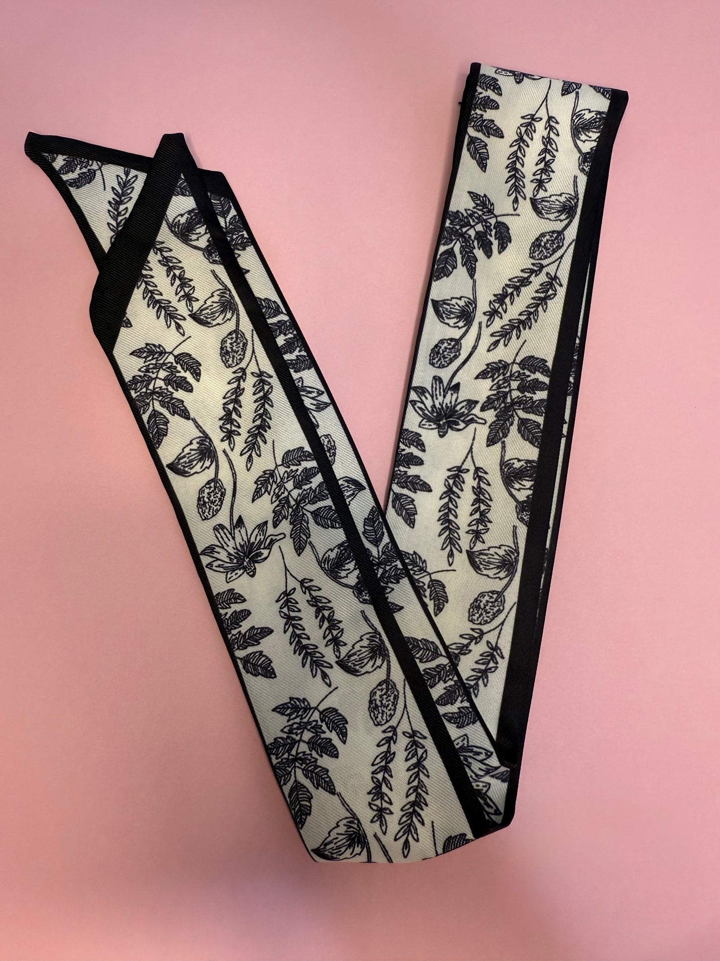 Patterned Silk Scarf