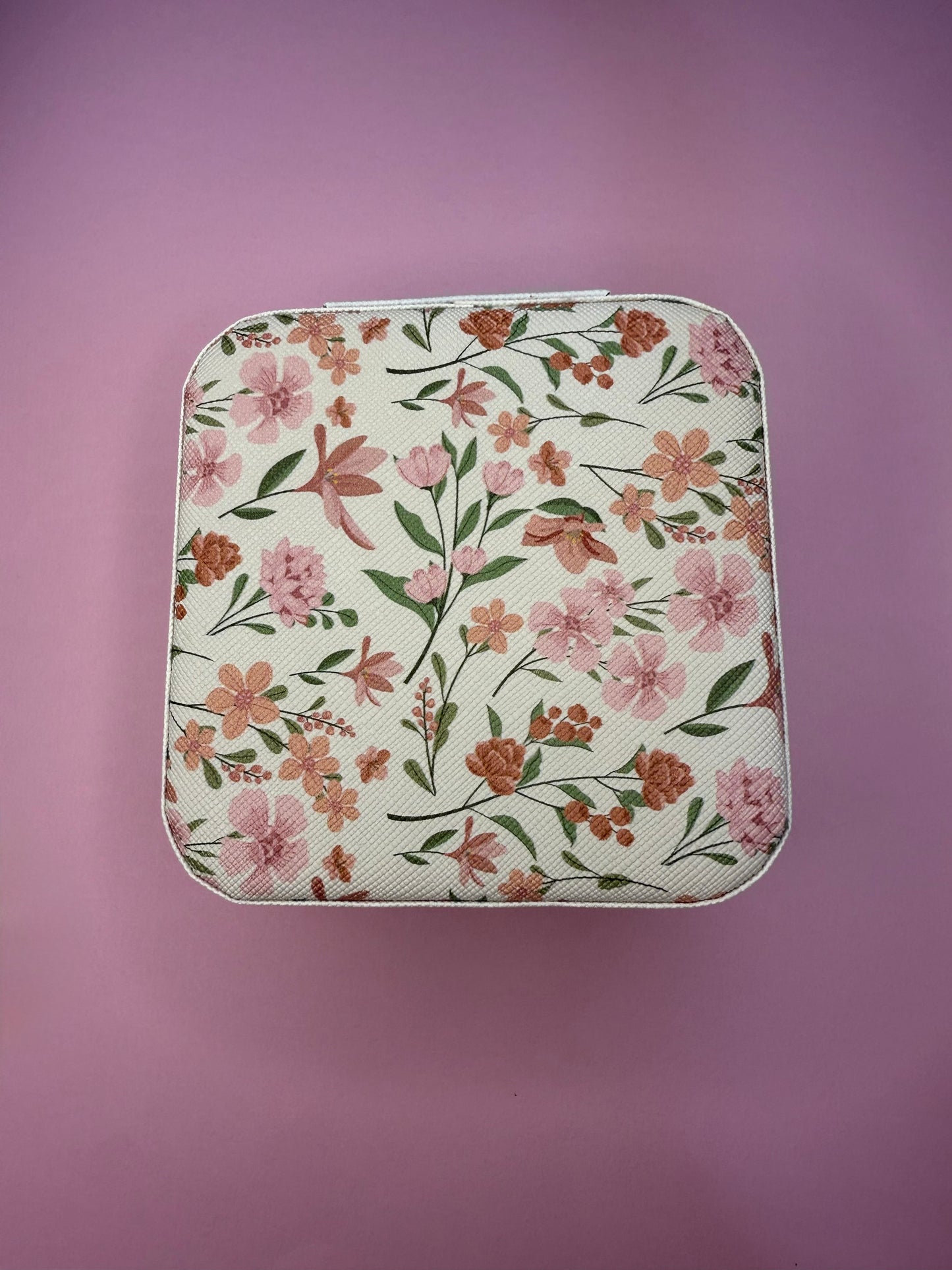 Patterned Jewelry Organizer Travel Case
