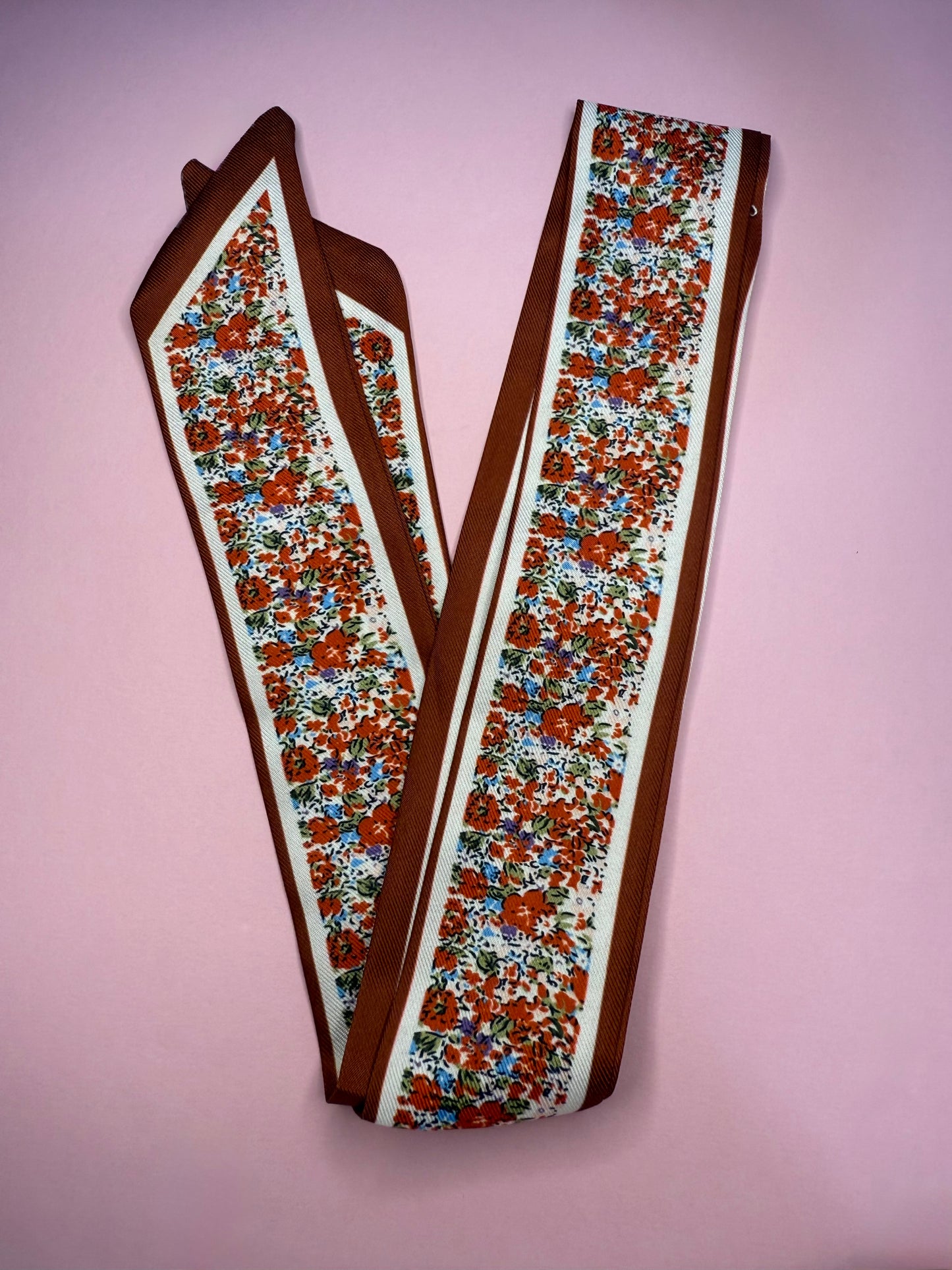 Patterned Silk Scarf