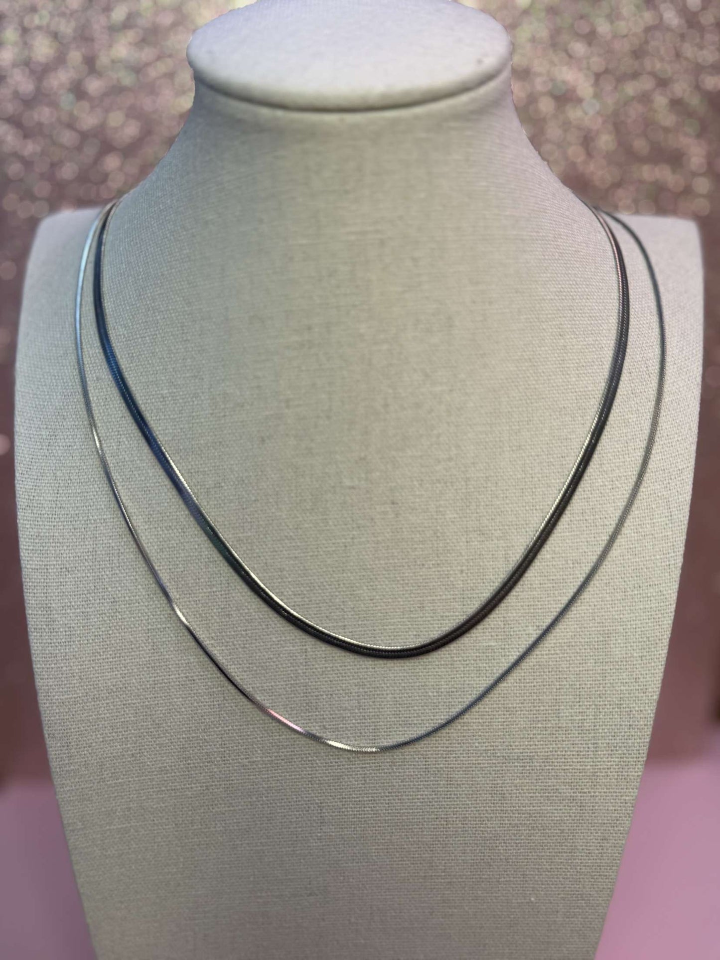 Stainless Steel Tarnish Free Multi Layer Necklace